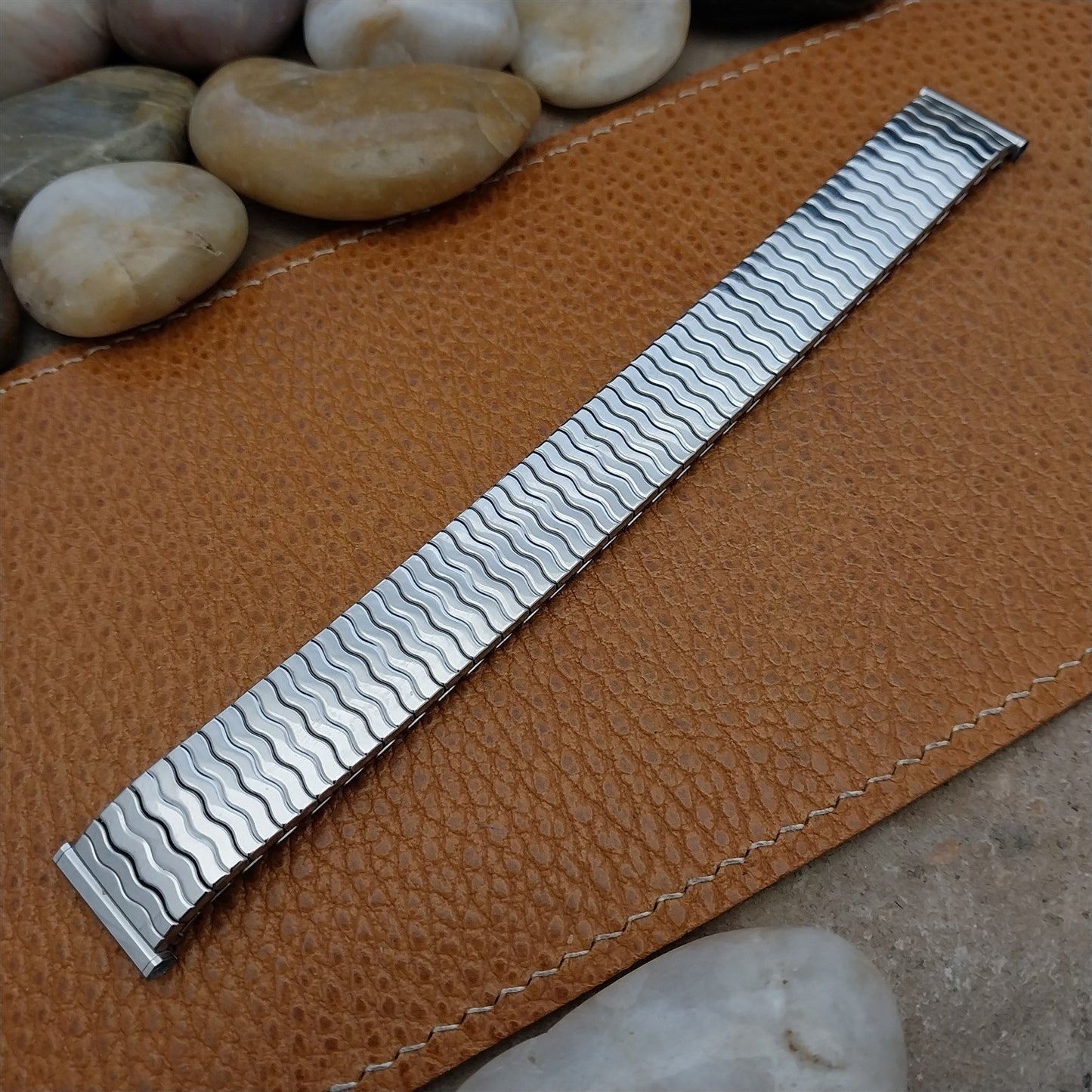 19mm 18mm 16mm Stainless Steel 1970 Speidel Riptide Unused Vintage Watch Band