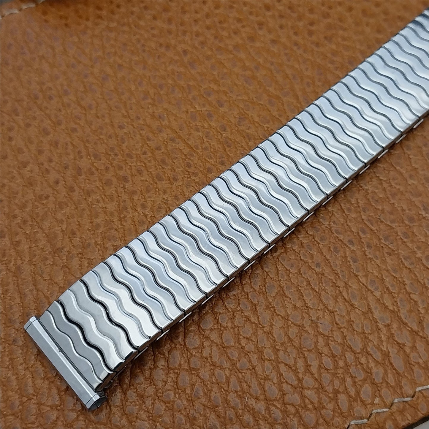 19mm 18mm 16mm Stainless Steel 1970 Speidel Riptide Unused Vintage Watch Band