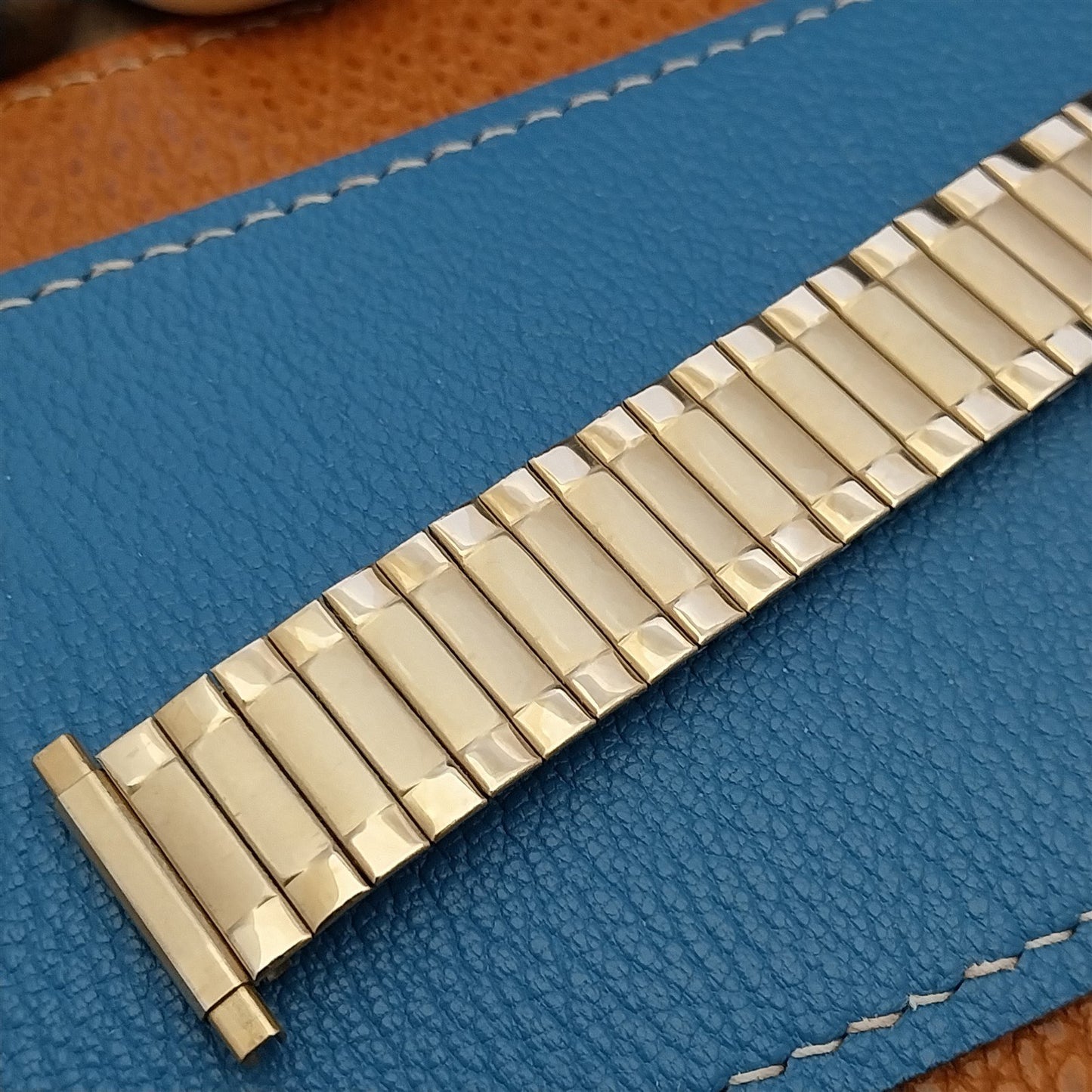 19mm 18mm Speidel Radial Gold RGP Wide Long Unused 1970s Vintage Watch Band