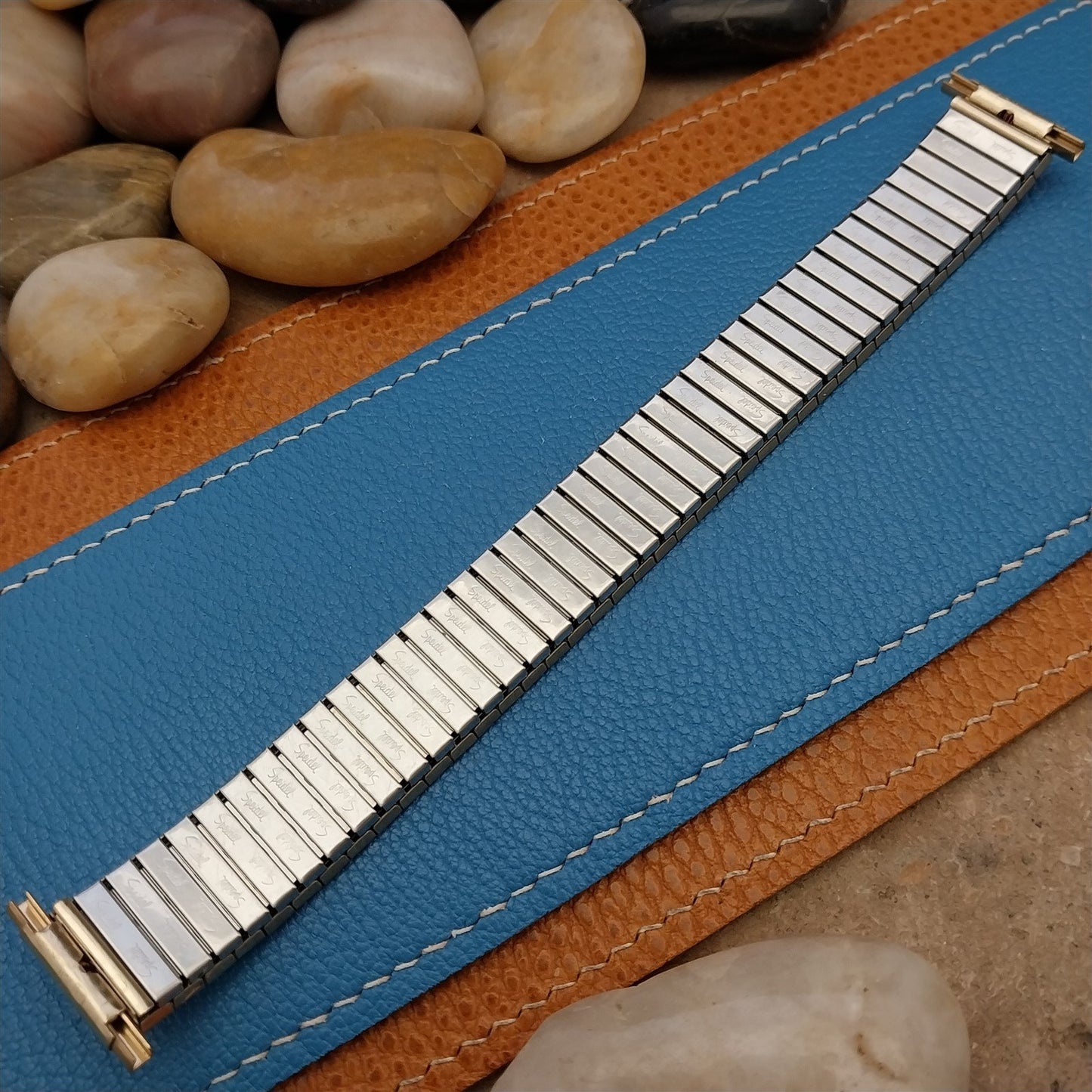 19mm 18mm Speidel Radial Gold RGP Wide Long Unused 1970s Vintage Watch Band