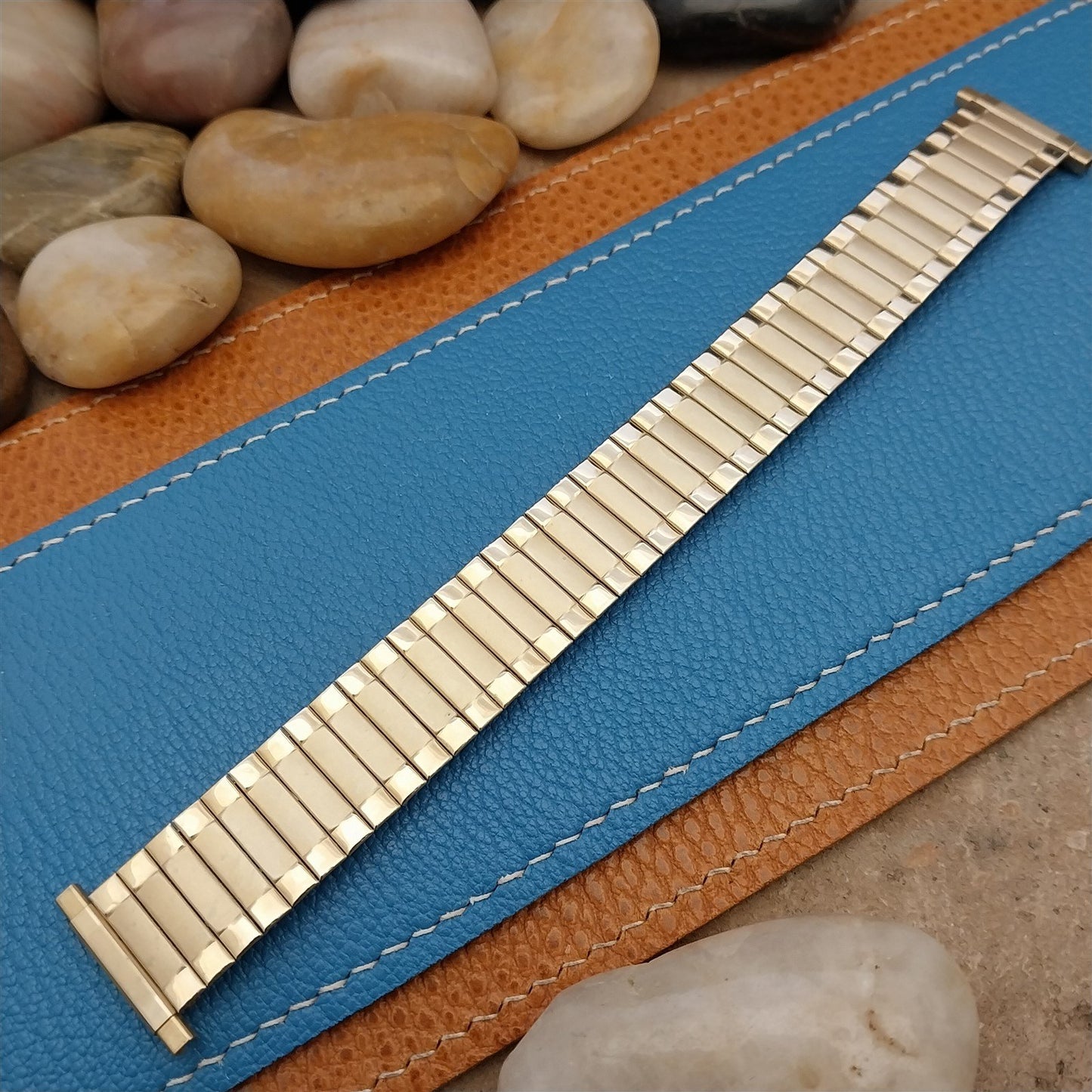 19mm 18mm Speidel Radial Gold RGP Wide Long Unused 1970s Vintage Watch Band