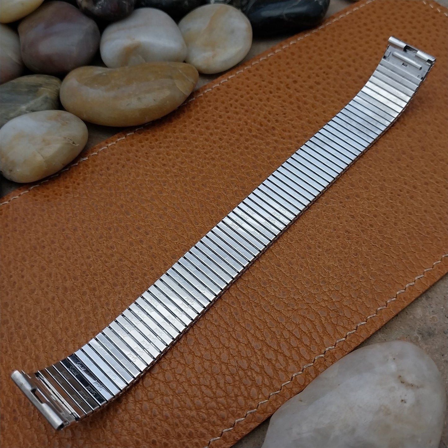 Vintage Long White Gold-Filled Speidel Thinline 17.2mm Unused Classic Watch Band
