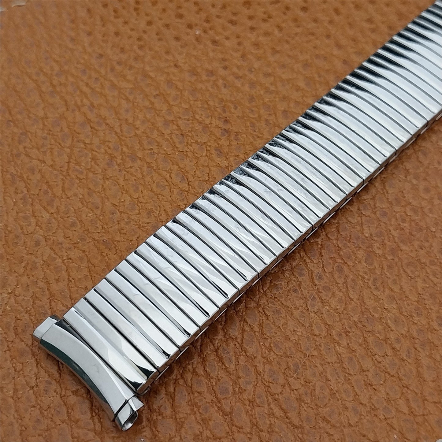 Vintage 1970s 19mm 18mm 16mm Stainless Steel Speidel Linesman Unused Watch Band