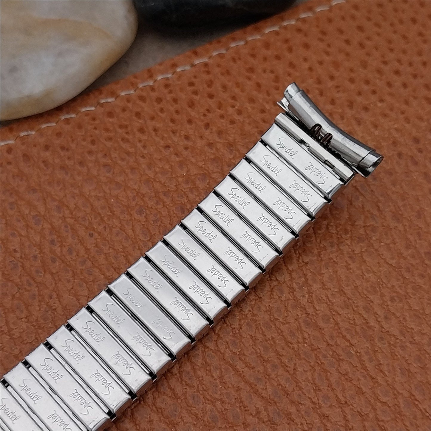 Vintage 1970s 19mm 18mm 16mm Stainless Steel Speidel Linesman Unused Watch Band