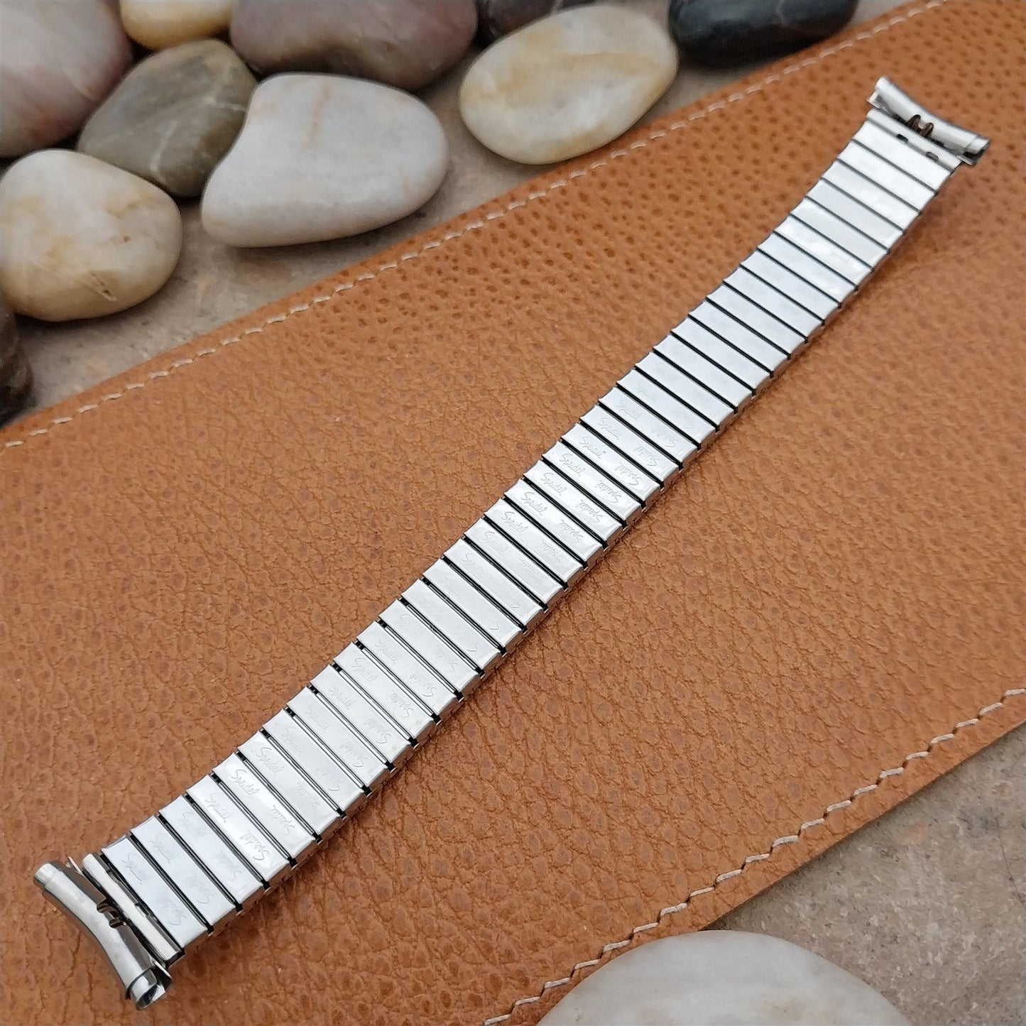 Vintage 1970s 19mm 18mm 16mm Stainless Steel Speidel Linesman Unused Watch Band