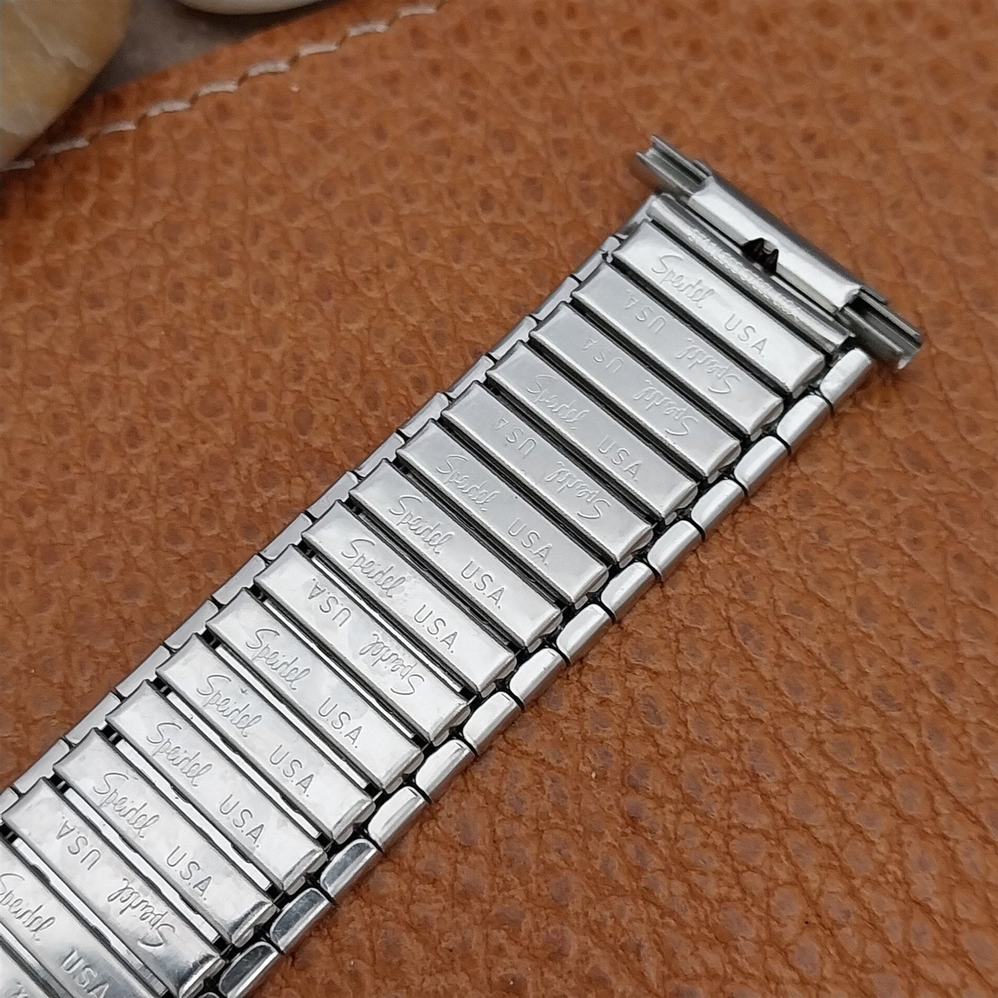 1970s Vintage Wide Speidel Stainless Steel 19mm 18mm 17mm NOS Unused Watch Band