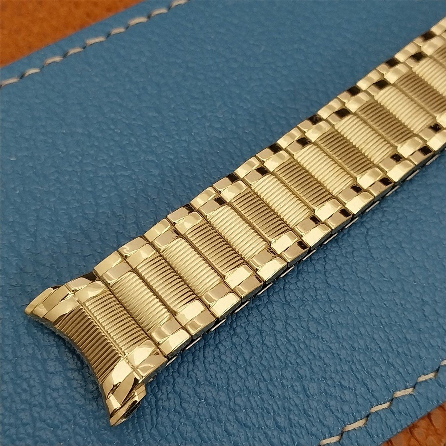 1970s Vintage 19mm 18mm 17mm Speidel Colossus 10k Gold-Filled Unused Watch Band