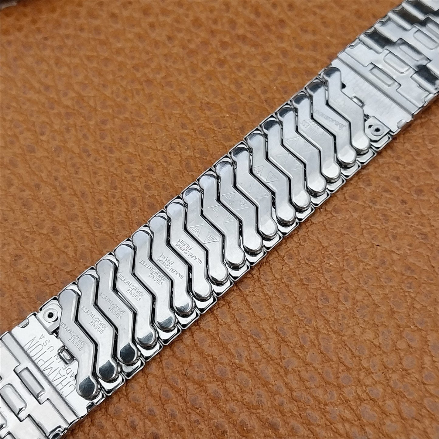19mm 18mm 17mm Stainless JB Champion Watchmate Unused 1950s Vintage Watch Band