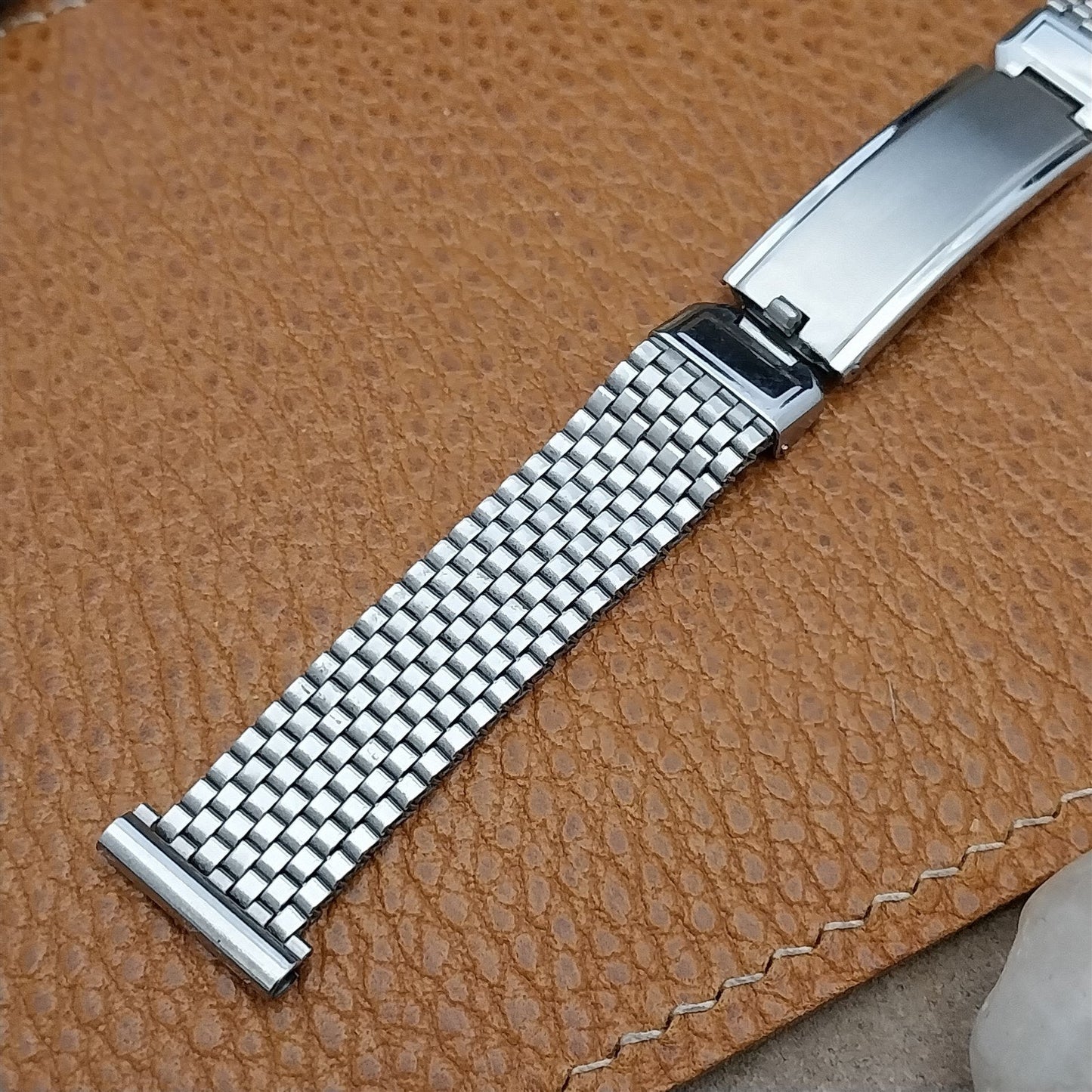 1940s Vintage 5/8" Stainless Steel Mesh JB Champion Lance NOS Unused Watch Band