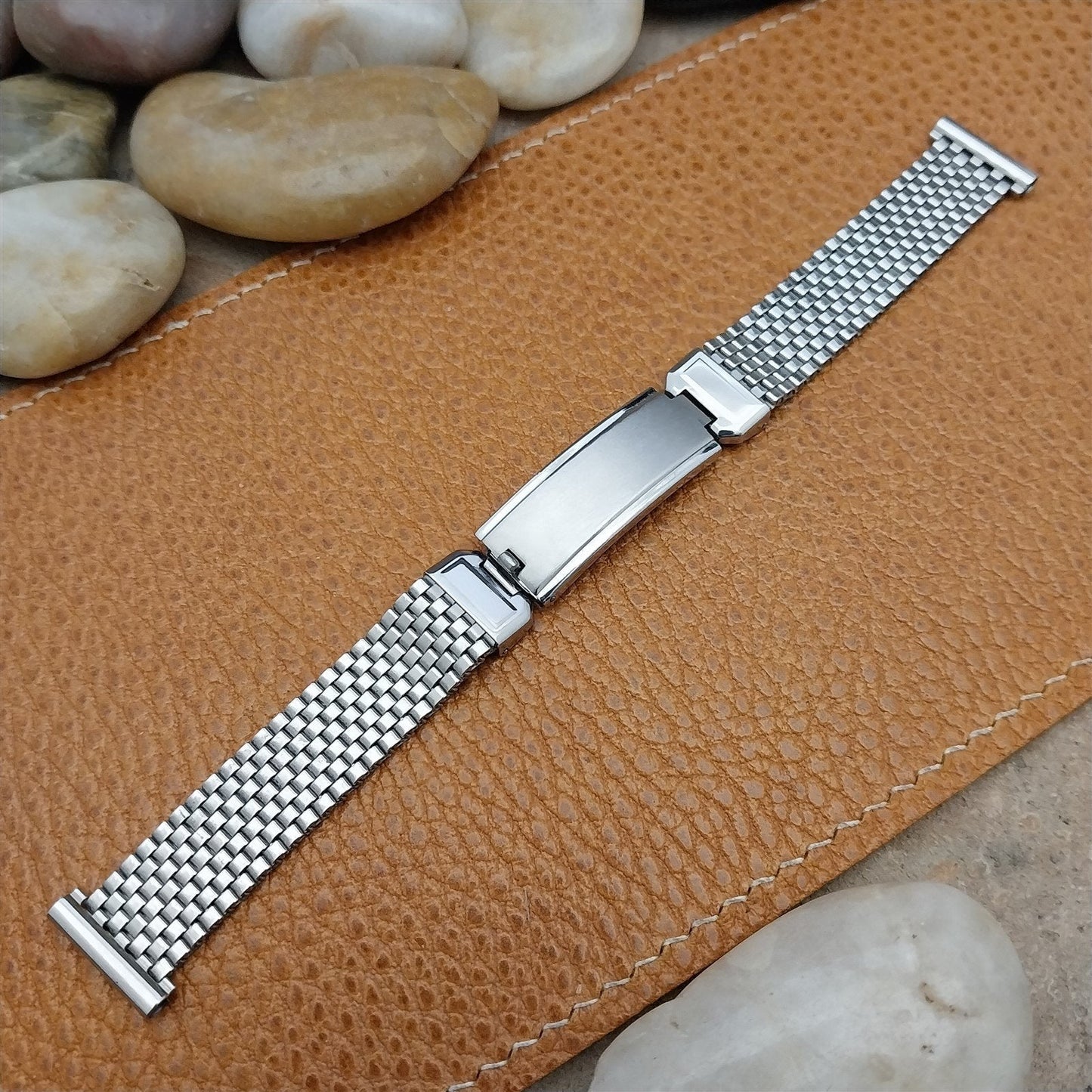 1940s Vintage 5/8" Stainless Steel Mesh JB Champion Lance NOS Unused Watch Band