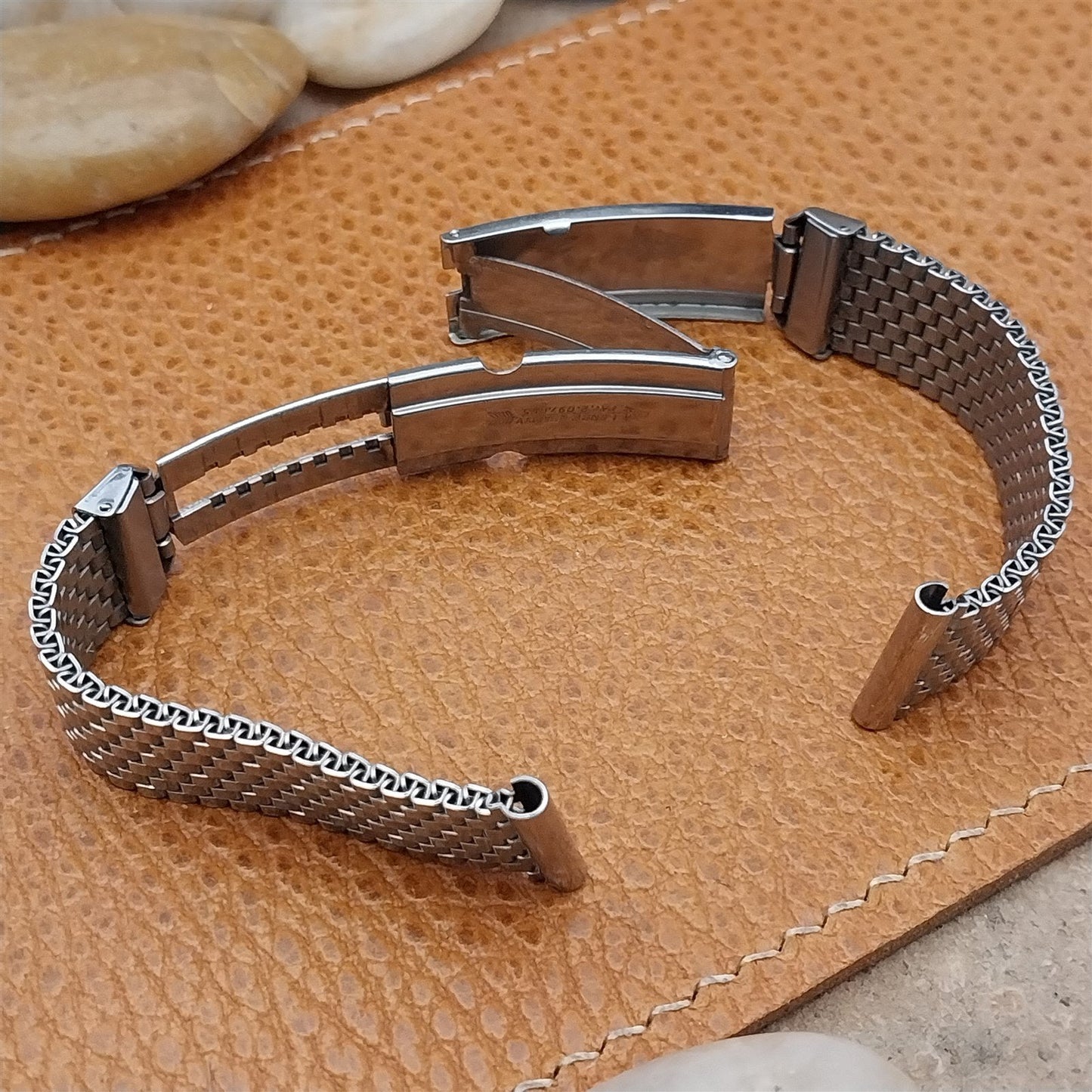 1940s Vintage 5/8" Stainless Steel Mesh JB Champion Lance NOS Unused Watch Band