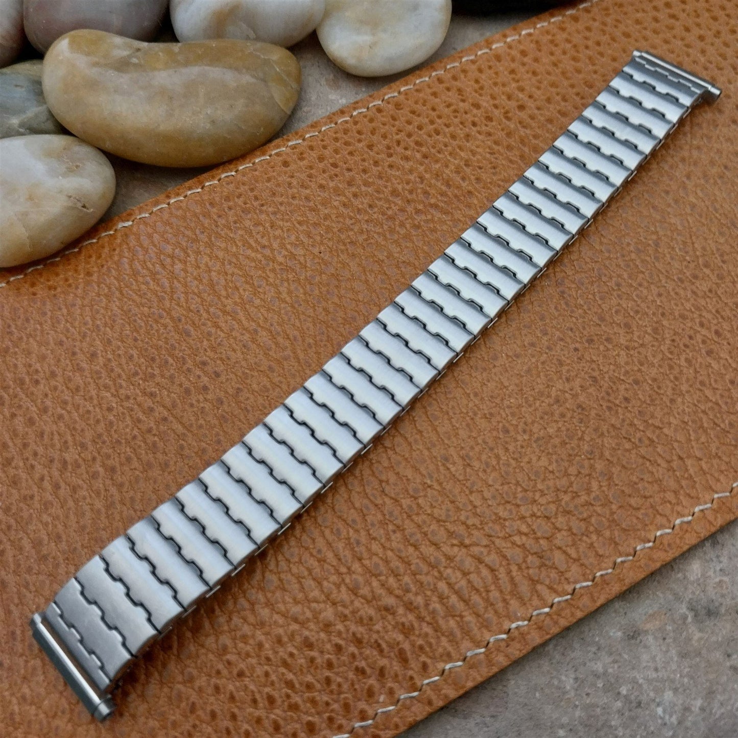 1970s Vintage Brushed Stainless Steel Speidel 16mm 18mm 19mm Unused Watch Band