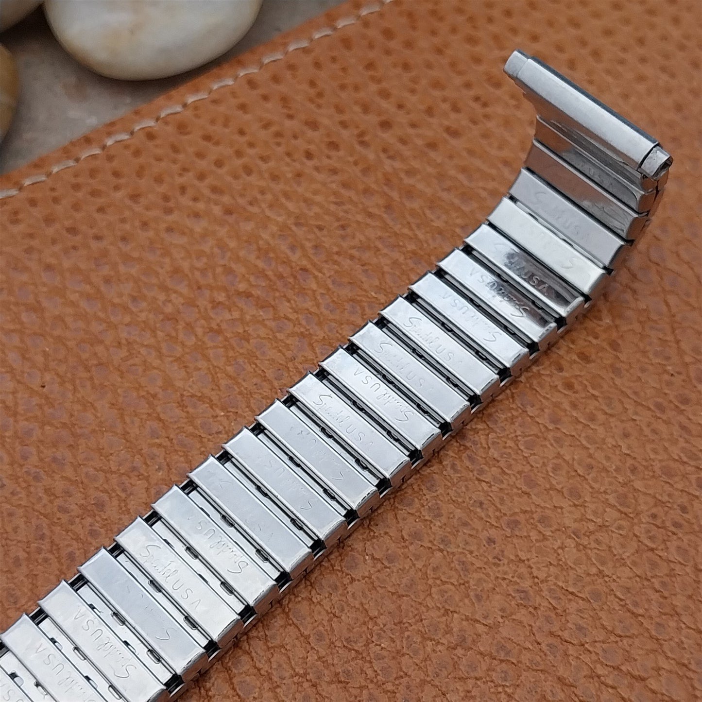 1970s Vintage Brushed Stainless Steel Speidel 16mm 18mm 19mm Unused Watch Band