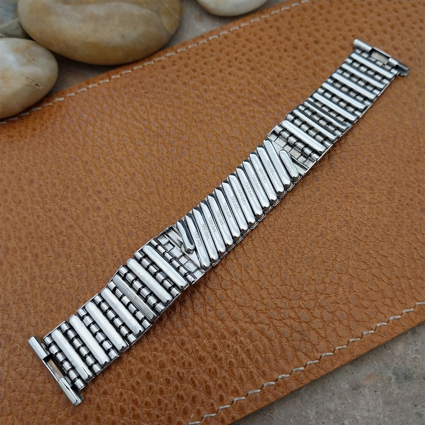 Vintage Short 1950s White Gold Fill Speidel Fort Knox 19mm 18mm 16mm Watch Band