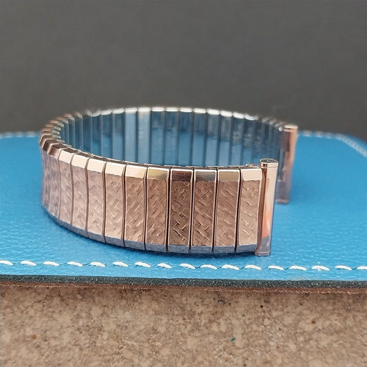 Vintage 1965 17.2mm Rose Gold-Filled Speidel Fairway Expansion Unused Watch Band