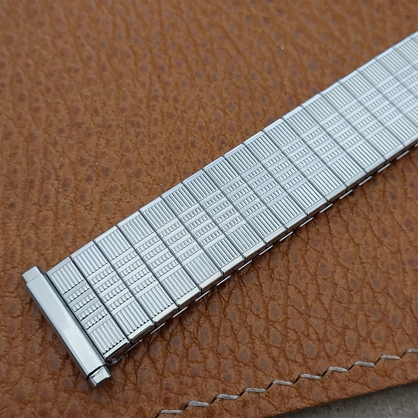 18mm 19mm Speidel Kingsway Stainless Steel nos unused 1970s Vintage Watch Band