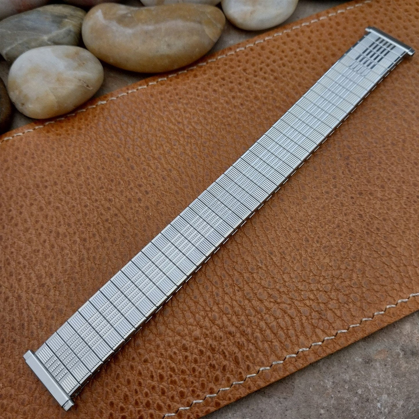 18mm 19mm Speidel Kingsway Stainless Steel nos unused 1970s Vintage Watch Band