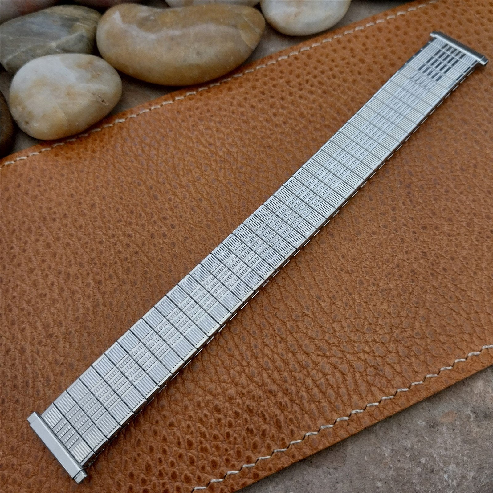 18mm 19mm Speidel Kingsway Stainless Steel nos unused 1970s Vintage Watch Band