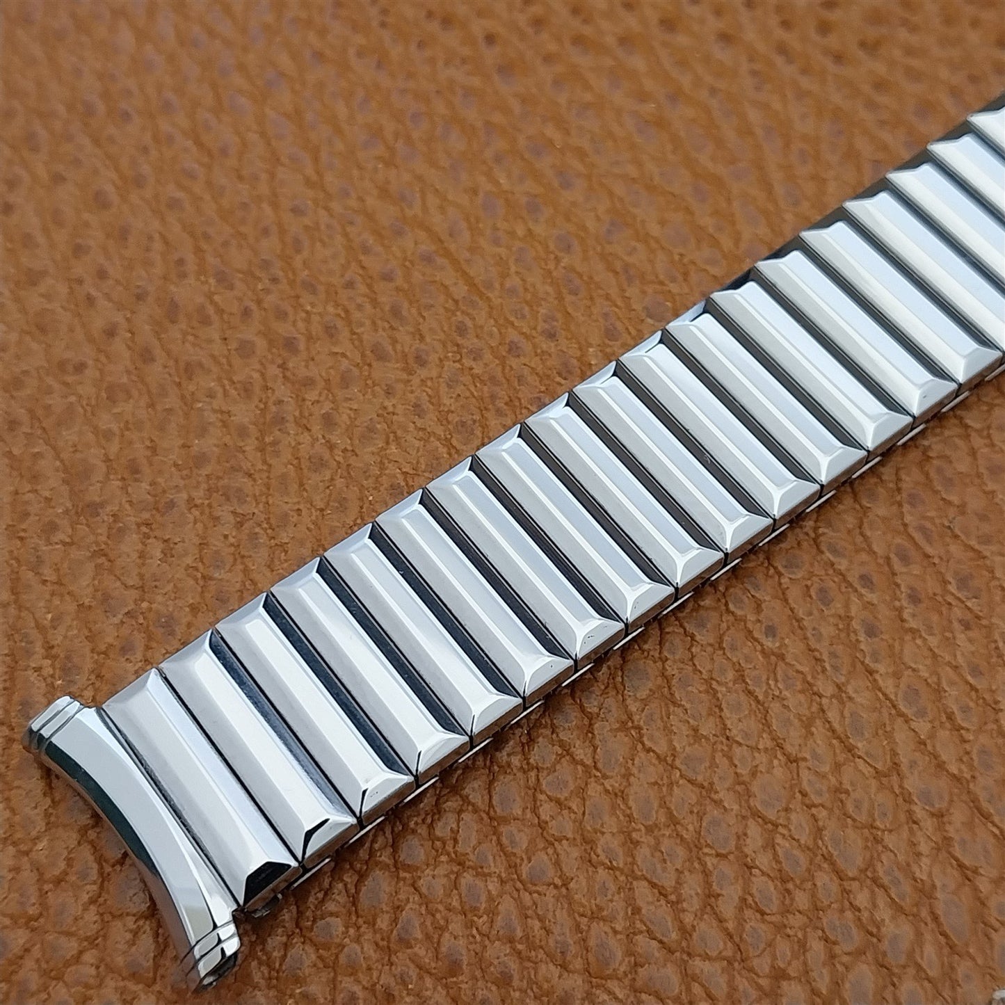1960s Vintage Stainless Steel Speidel Fullback 19mm 18mm Expansion Watch Band