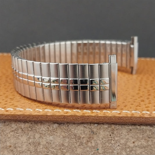 1970s Vintage Wide Speidel Stainless Steel 19mm 18mm 17mm NOS Unused Watch Band