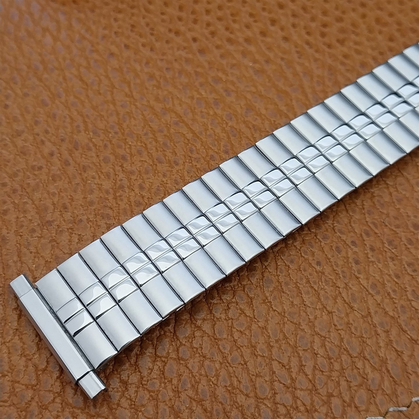 1970s Vintage Wide Speidel Stainless Steel 19mm 18mm 17mm NOS Unused Watch Band