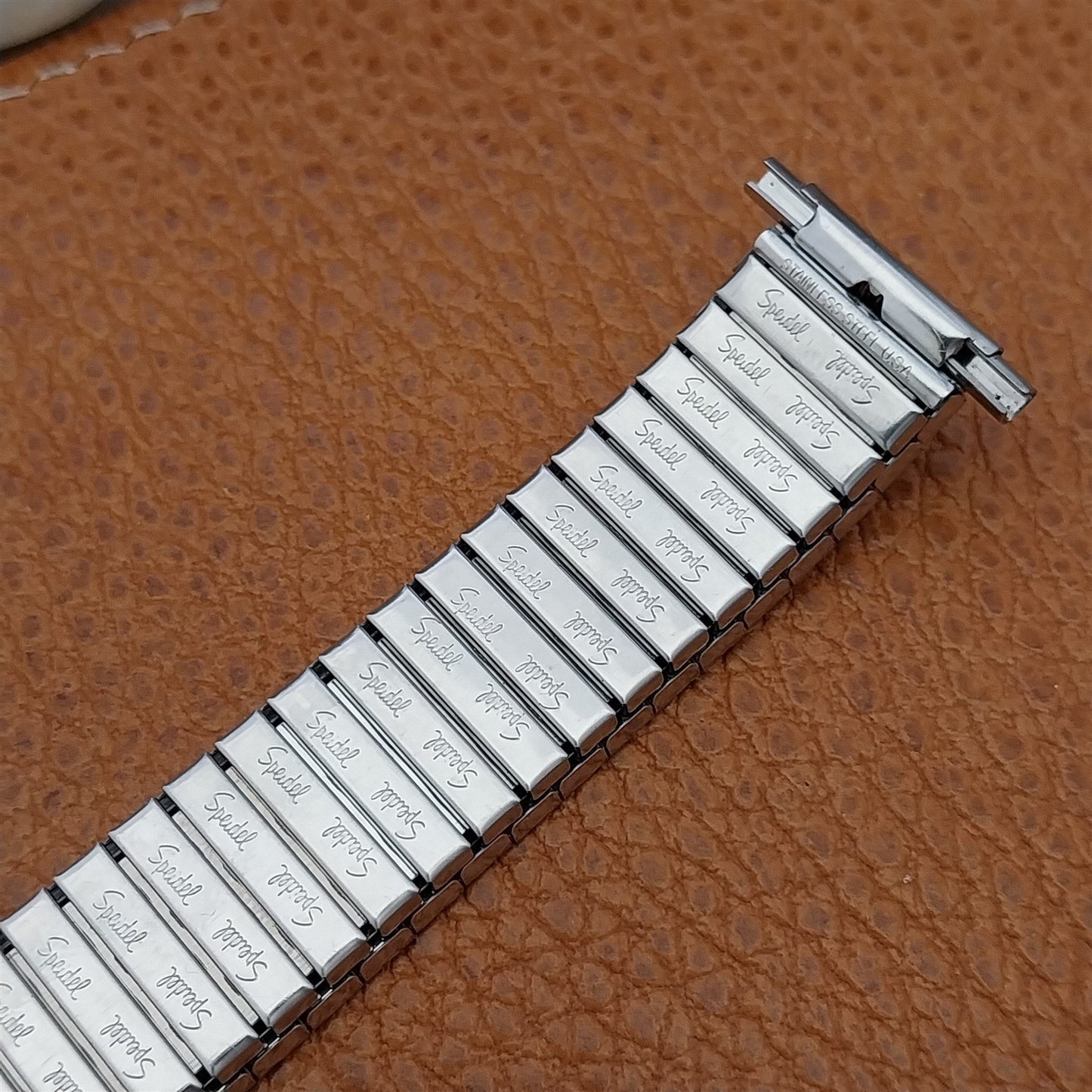 1970s Vintage Wide Speidel Stainless Steel 19mm 18mm 17mm NOS Unused Watch Band