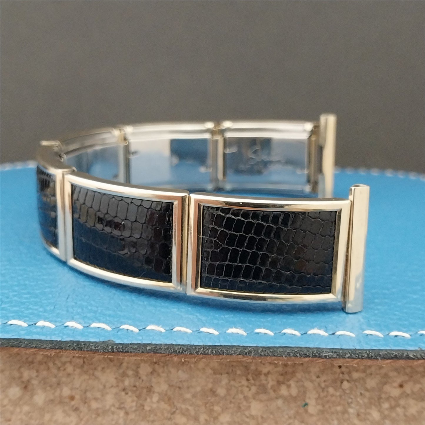 19mm 18mm 16mm 1950s Speidel Gold-Filled & Lizard MCM Unused Vintage Watch Band