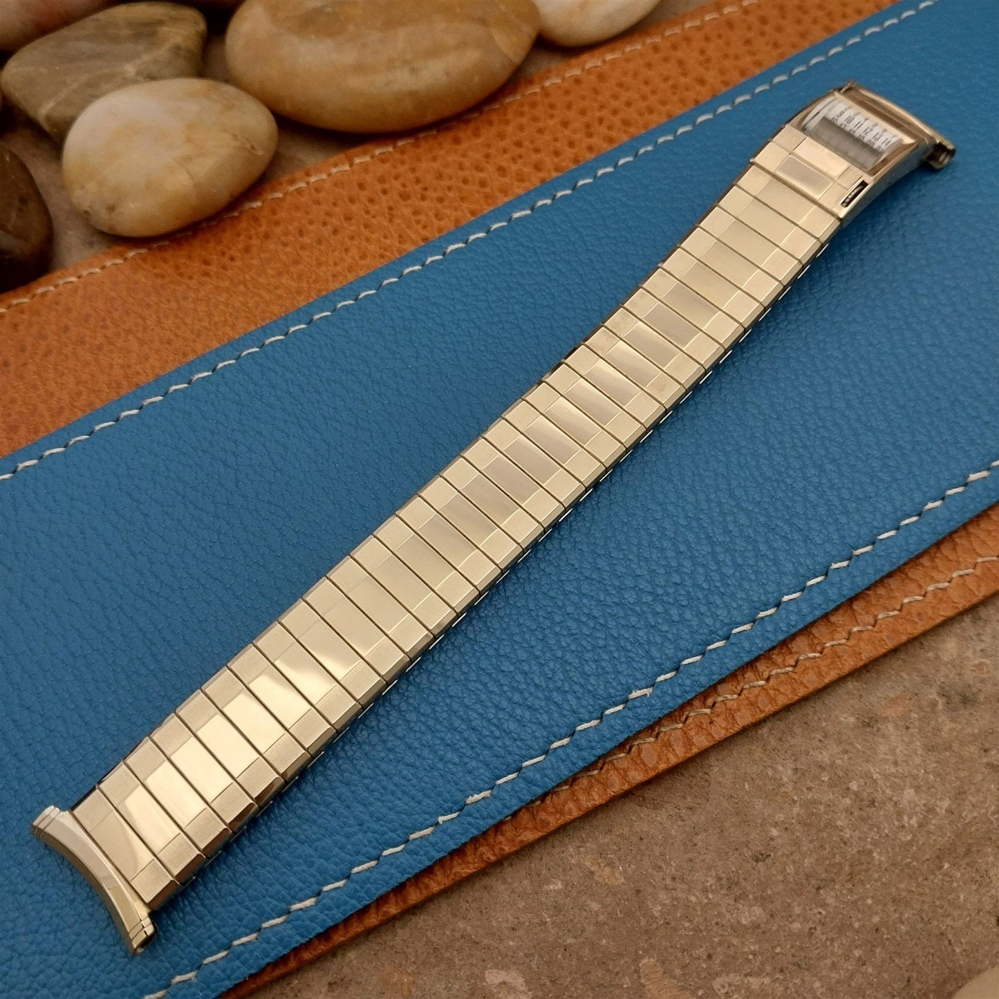 Vintage 19mm 16mm Gold-Fill Speidel Sun Valley 73/74 Calendar Unused Watch Band