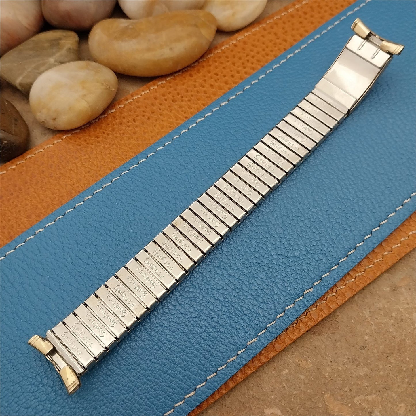 Vintage 19mm 16mm Gold-Fill Speidel Sun Valley 73/74 Calendar Unused Watch Band