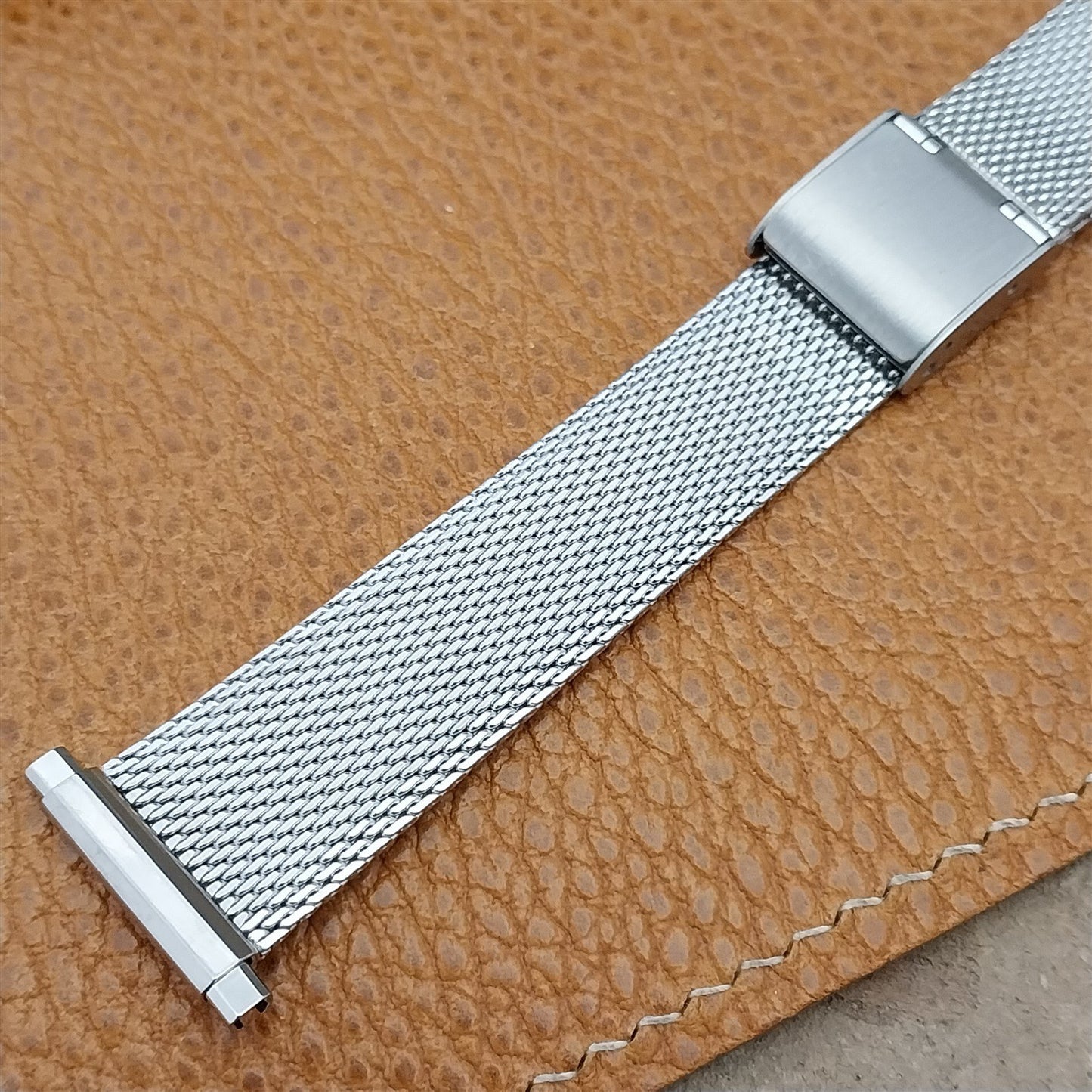 18mm 19mm 20mm Stainless Steel Mesh Unused 1970s-1980s Watch Band