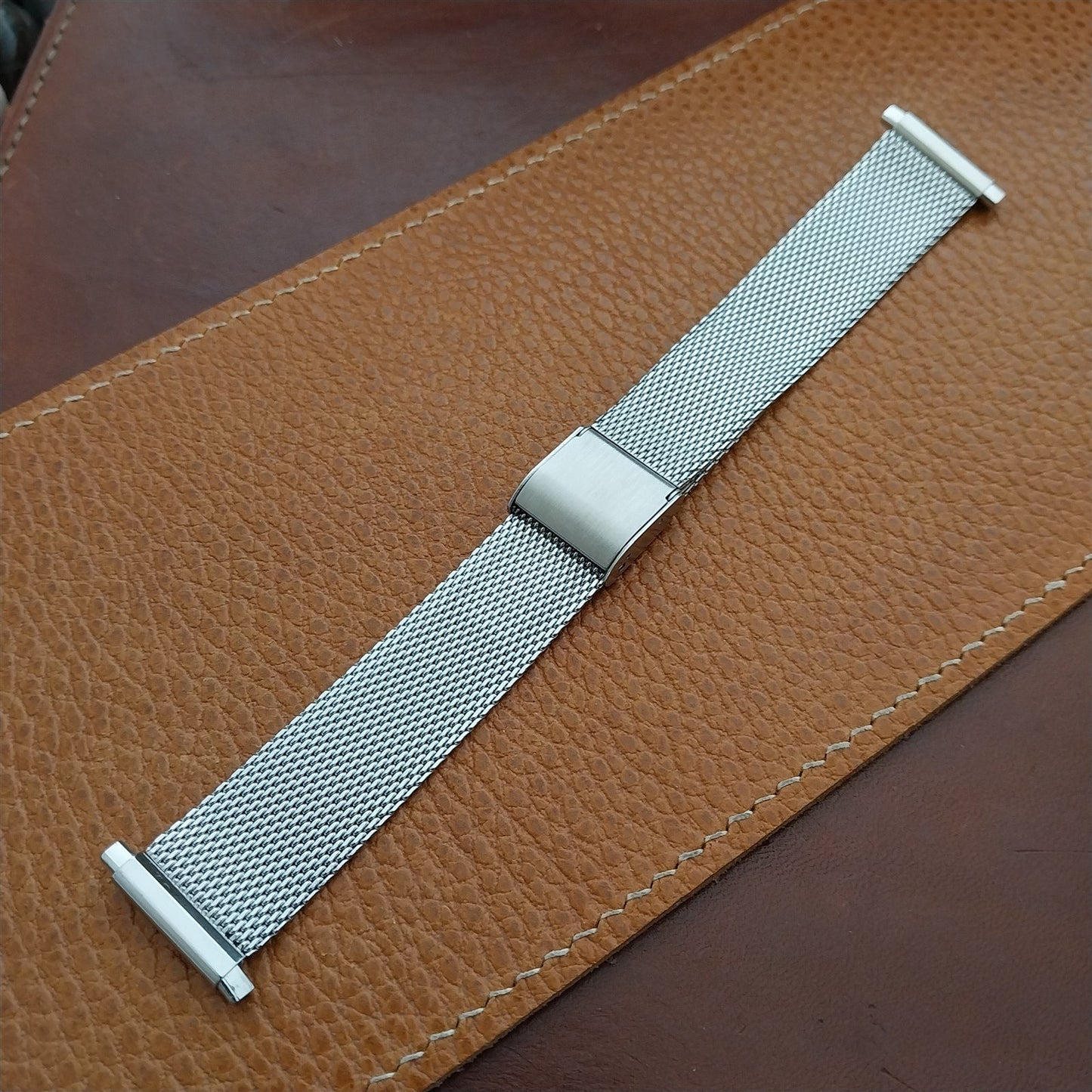 18mm 19mm 20mm Stainless Steel Mesh Unused 1970s-1980s Watch Band