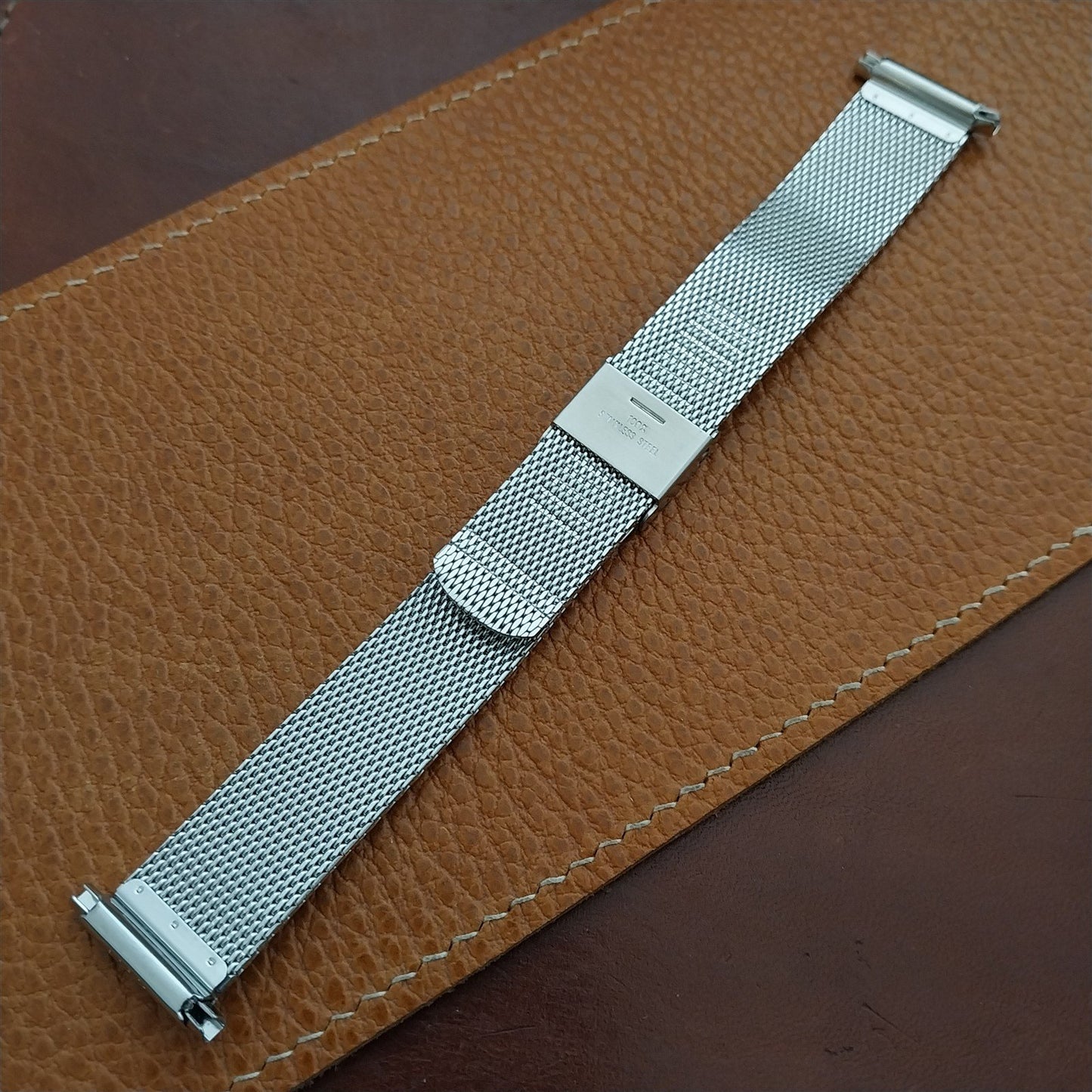 18mm 19mm 20mm Stainless Steel Mesh Unused 1970s-1980s Watch Band
