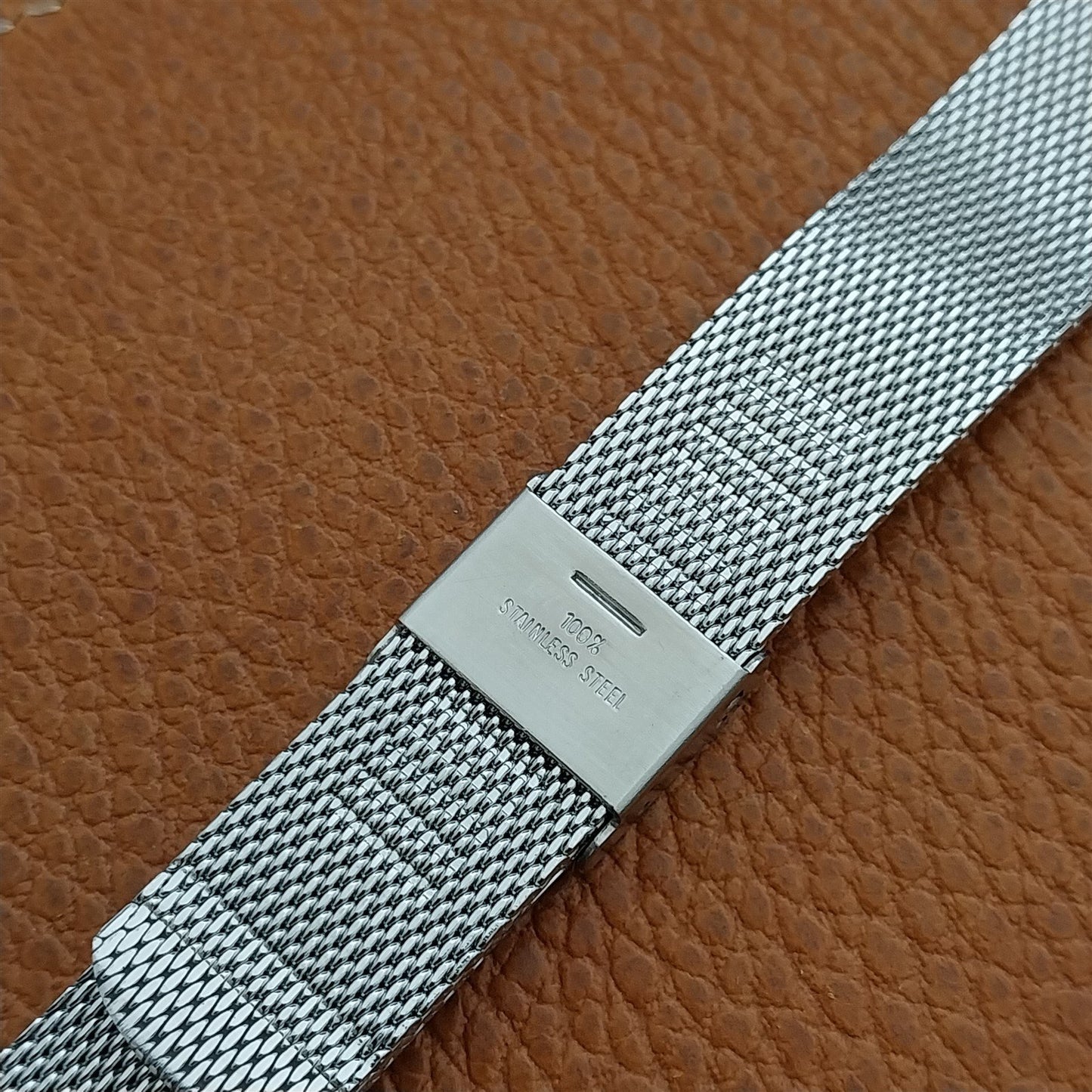 18mm 19mm 20mm Stainless Steel Mesh Unused 1970s-1980s Watch Band