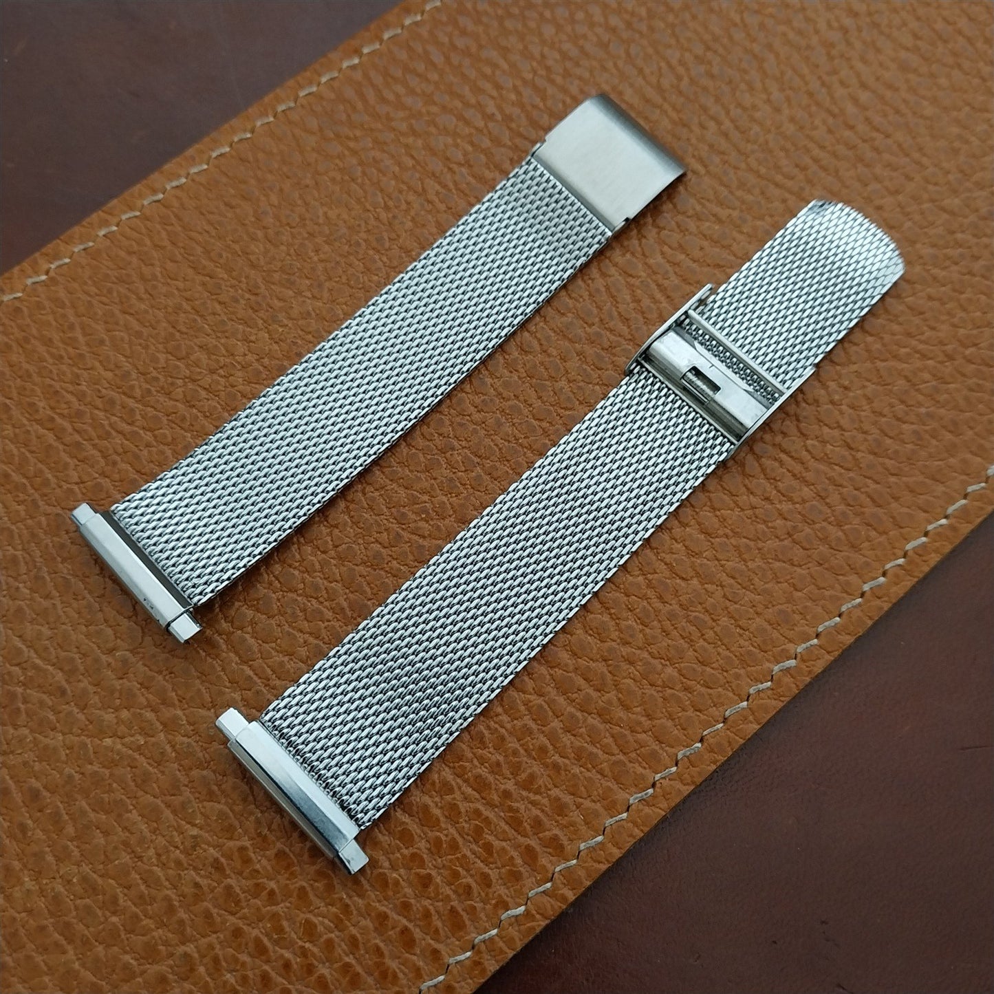 18mm 19mm 20mm Stainless Steel Mesh Unused 1970s-1980s Watch Band