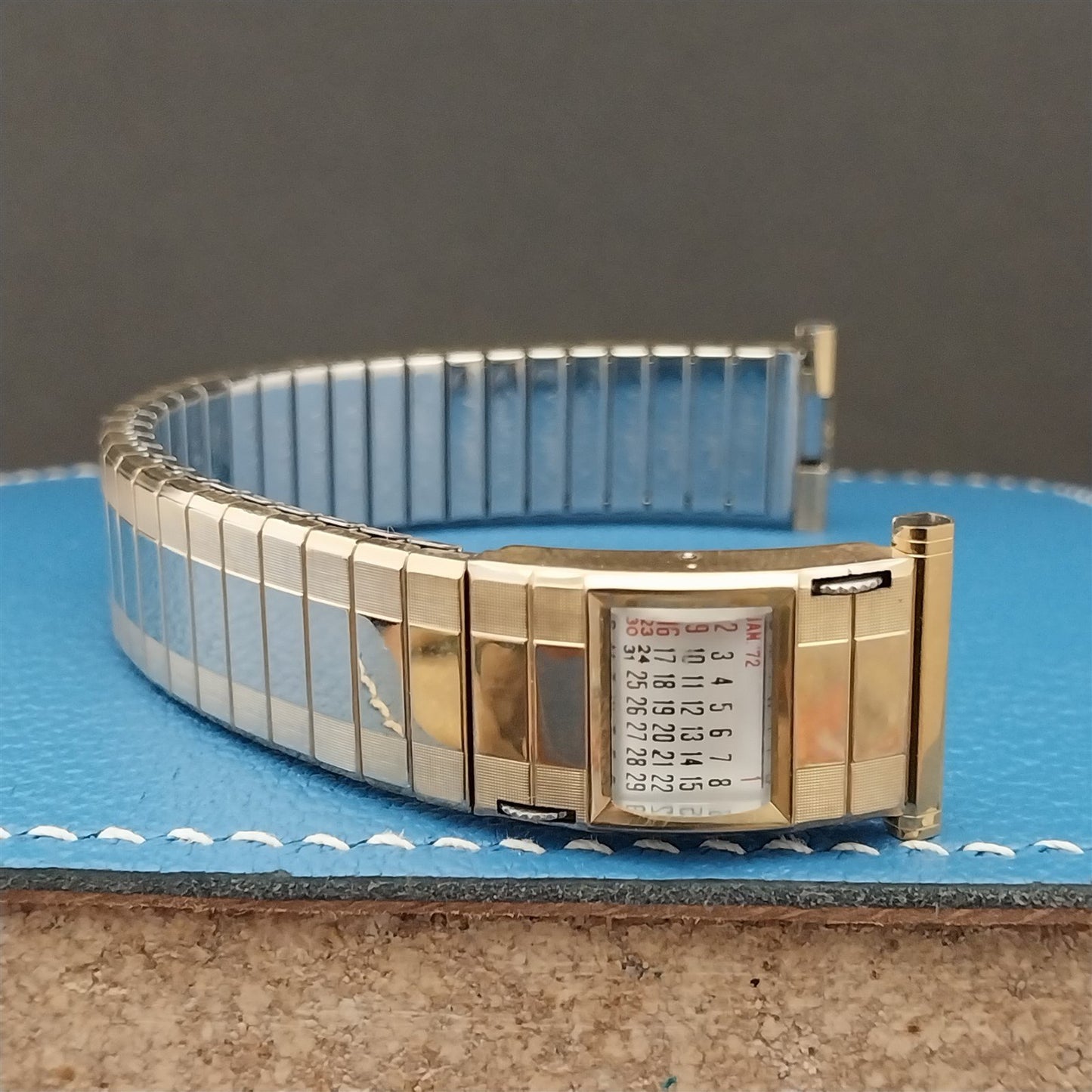16mm 18mm 19mm Gold-Fill Speidel Sun Valley 72/73 Calendar Vintage Watch Band