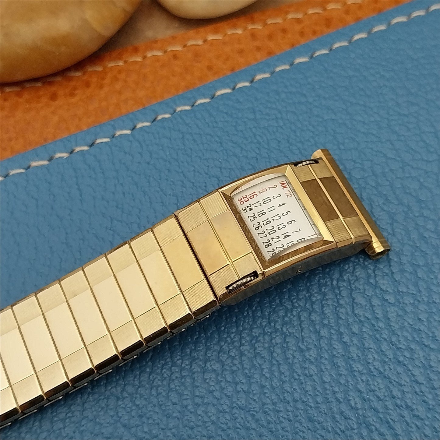 16mm 18mm 19mm Gold-Fill Speidel Sun Valley 72/73 Calendar Vintage Watch Band