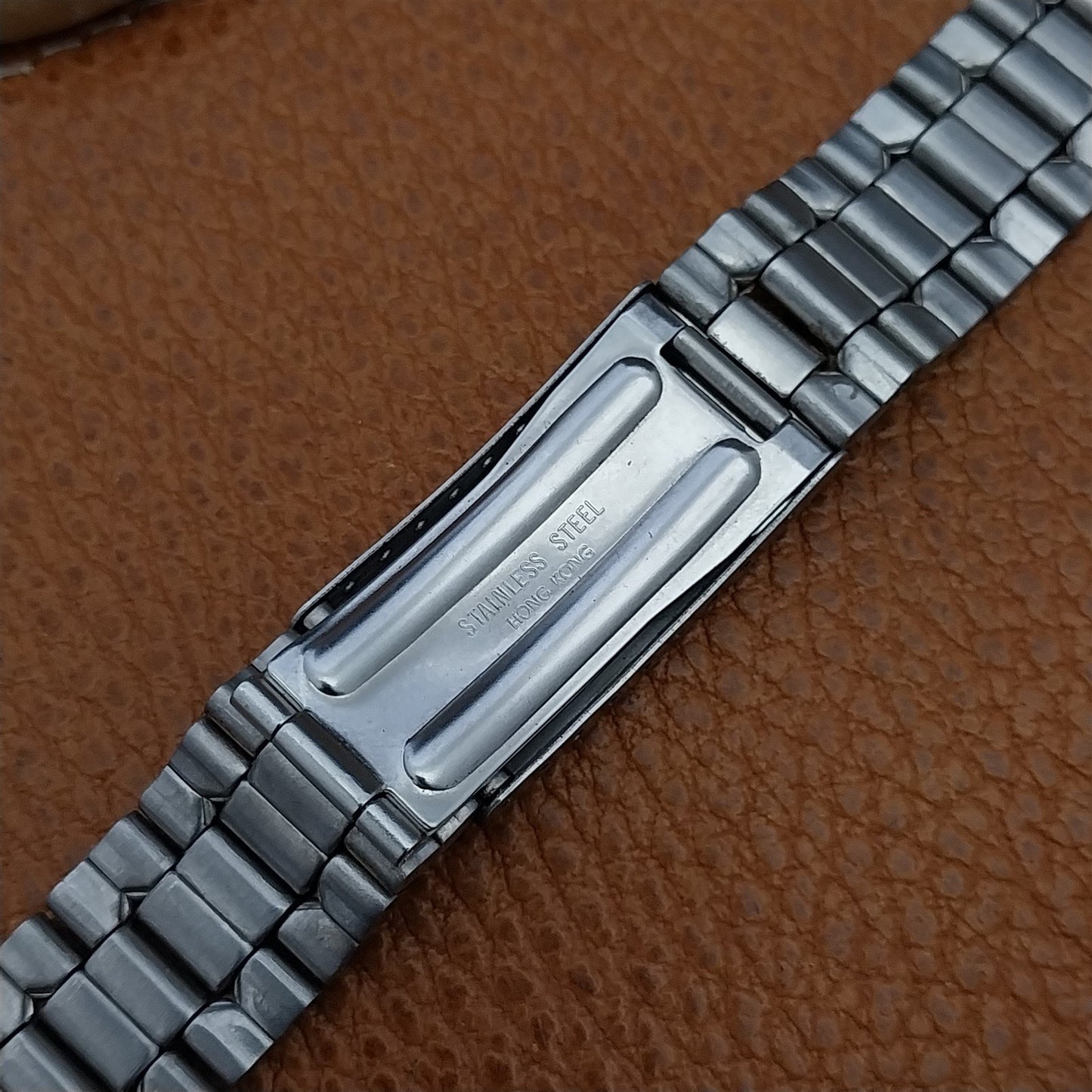 18mm Gold-Tone & Stainless Steel Deployment Vintage Watch Band