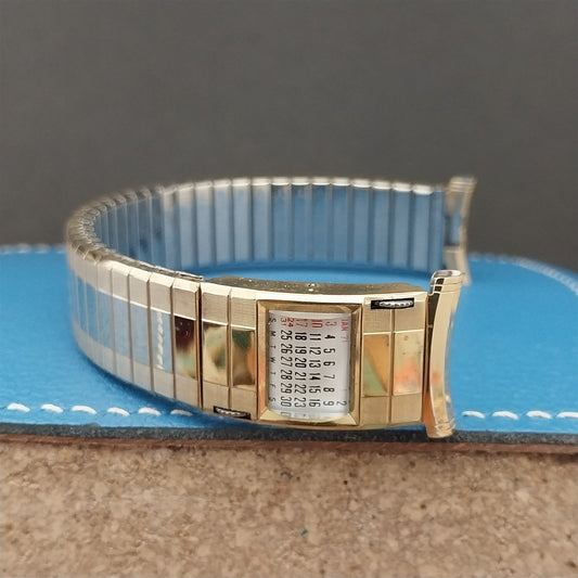 10k Gold-Filled Speidel Sun Valley 1971-1972 Calendar Vintage Watch Band Unused