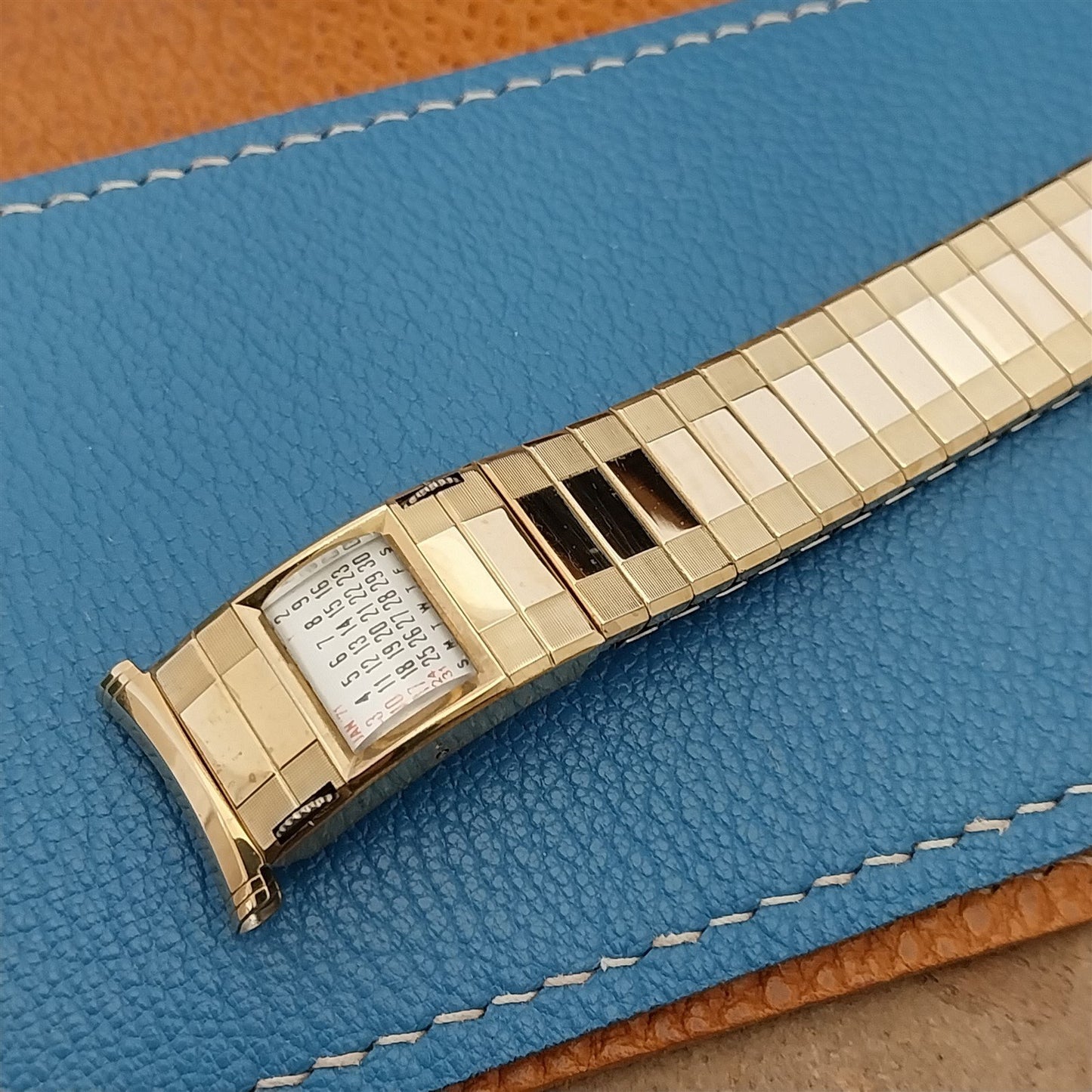 10k Gold-Filled Speidel Sun Valley 1971-1972 Calendar Vintage Watch Band Unused