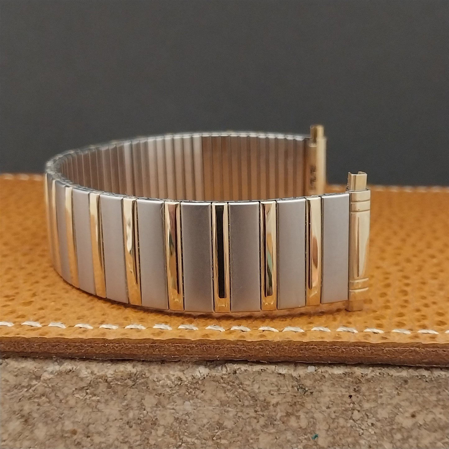 16mm 18mm 20mm Speidel Twistoflex Gold-Tone & Stainless Steel Unused Watch Band