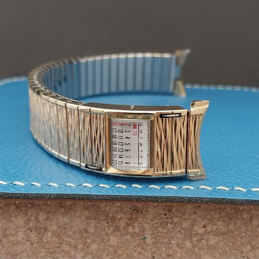 17mm 18mm 19mm Speidel Valencia 1972-1973 Calendar 10k GF Vintage Watch Band