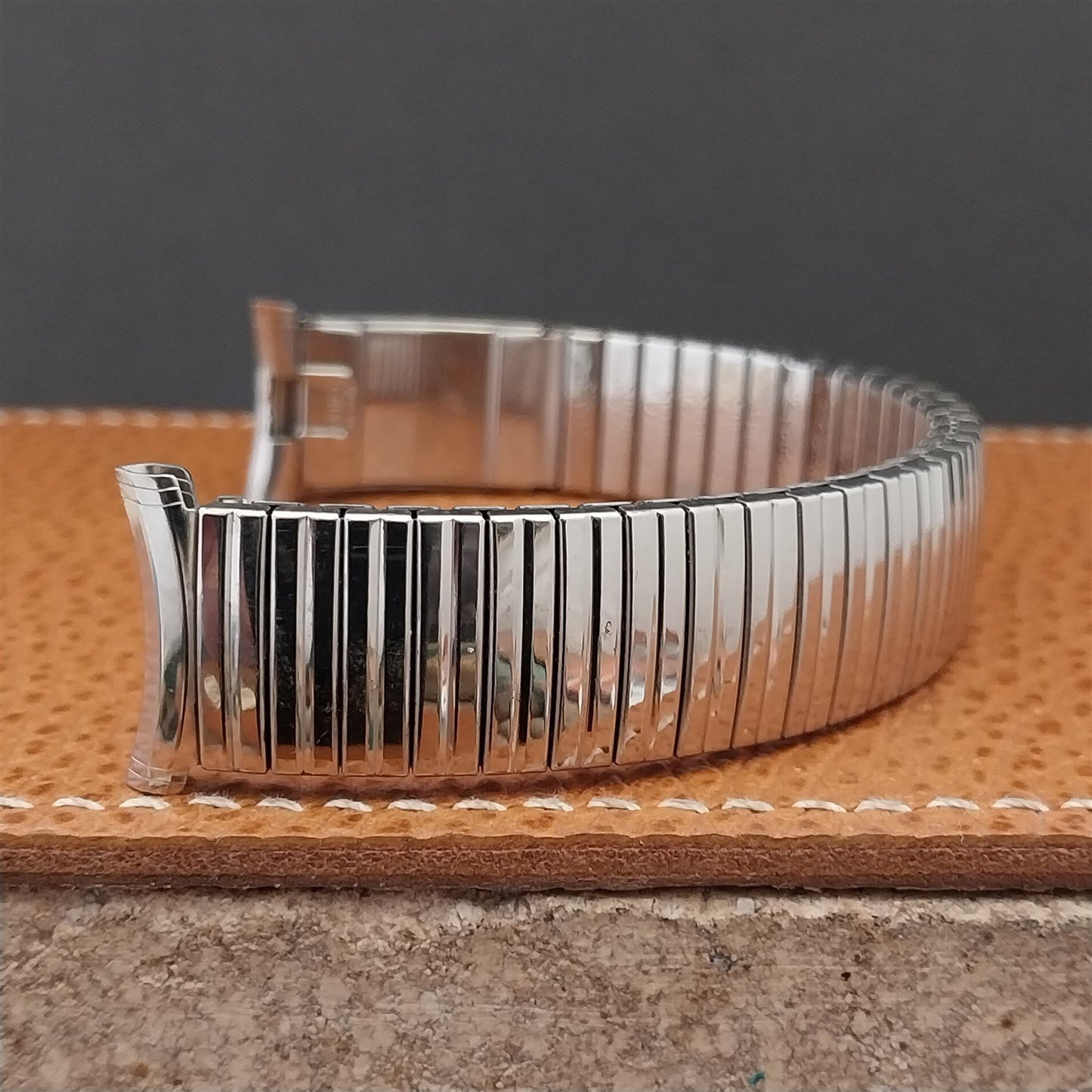 Vintage Speidel Linesman 1971/1972 Calendar Stainless Steel Unused Watch Band