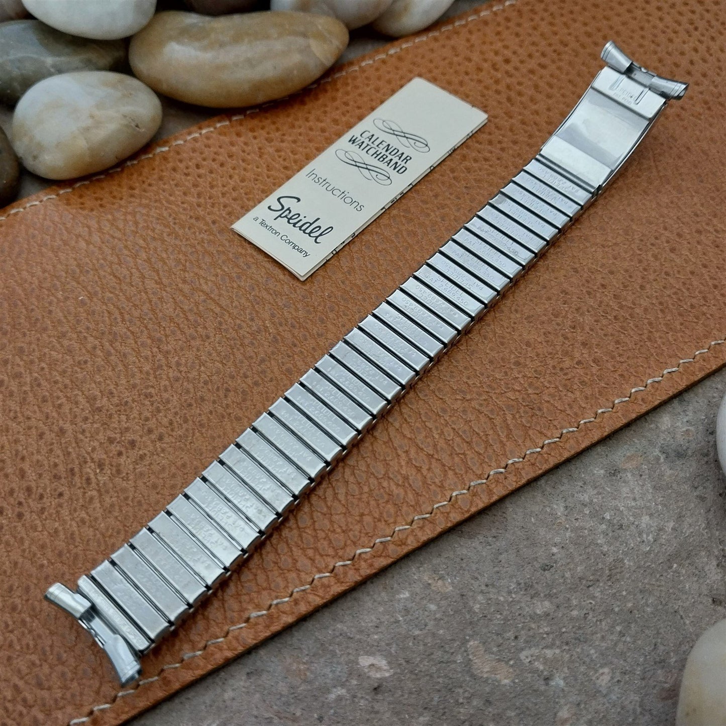 Vintage Speidel Linesman 1971/1972 Calendar Stainless Steel Unused Watch Band