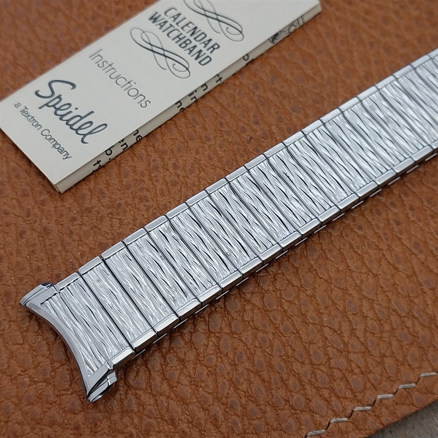 Vintage Speidel Valencia 1973/1974 Calendar Stainless Steel Watch Band