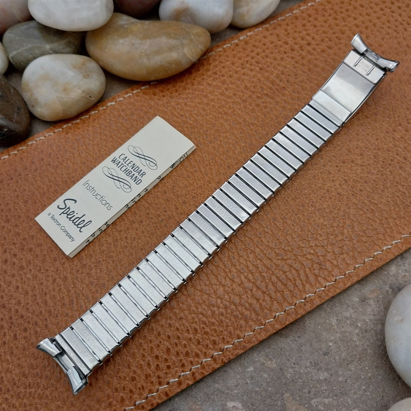 Vintage Speidel Valencia 1973/1974 Calendar Stainless Steel Watch Band
