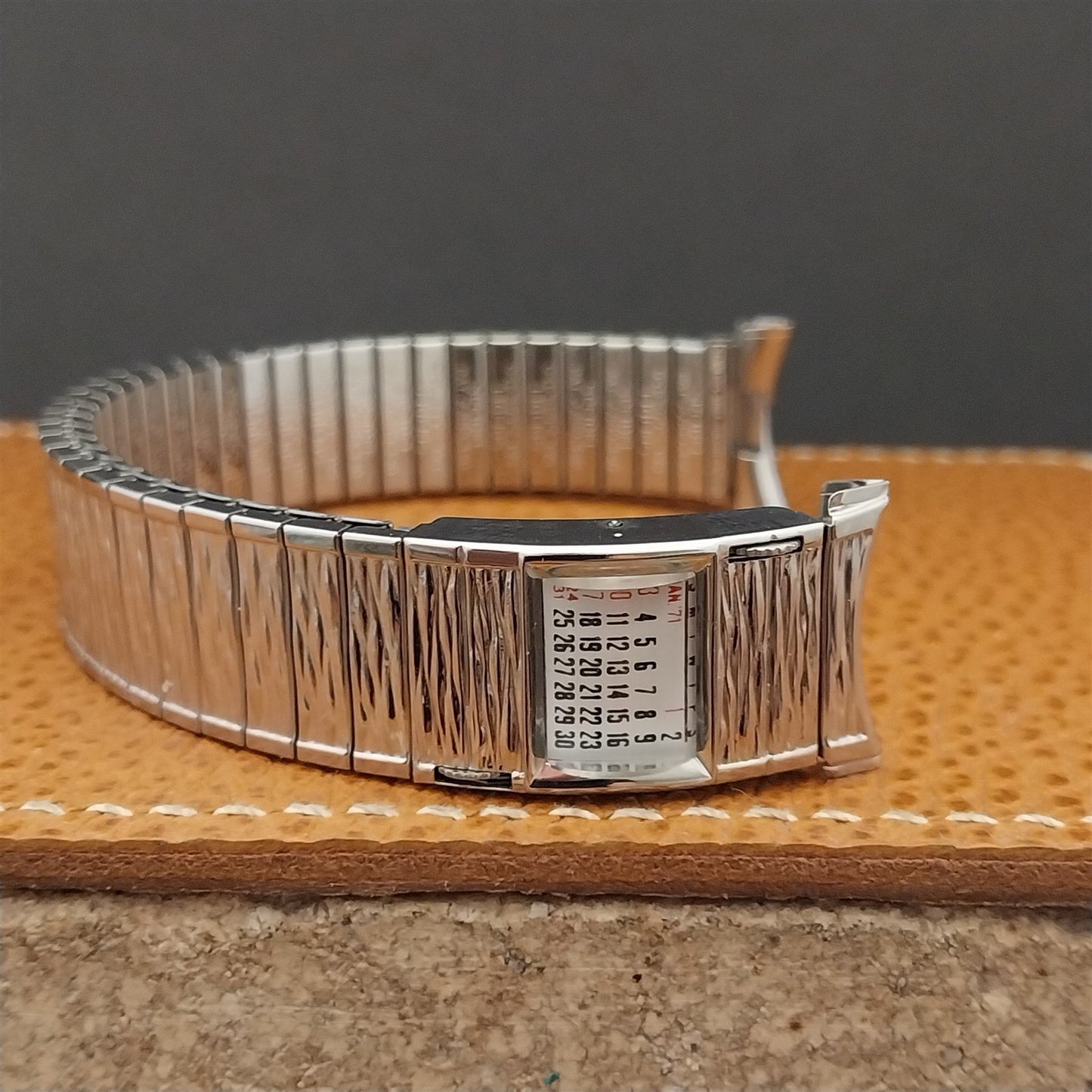 1971/1972 19mm 18mm Speidel Valencia Calendar Stainless Steel Vintage Watch Band