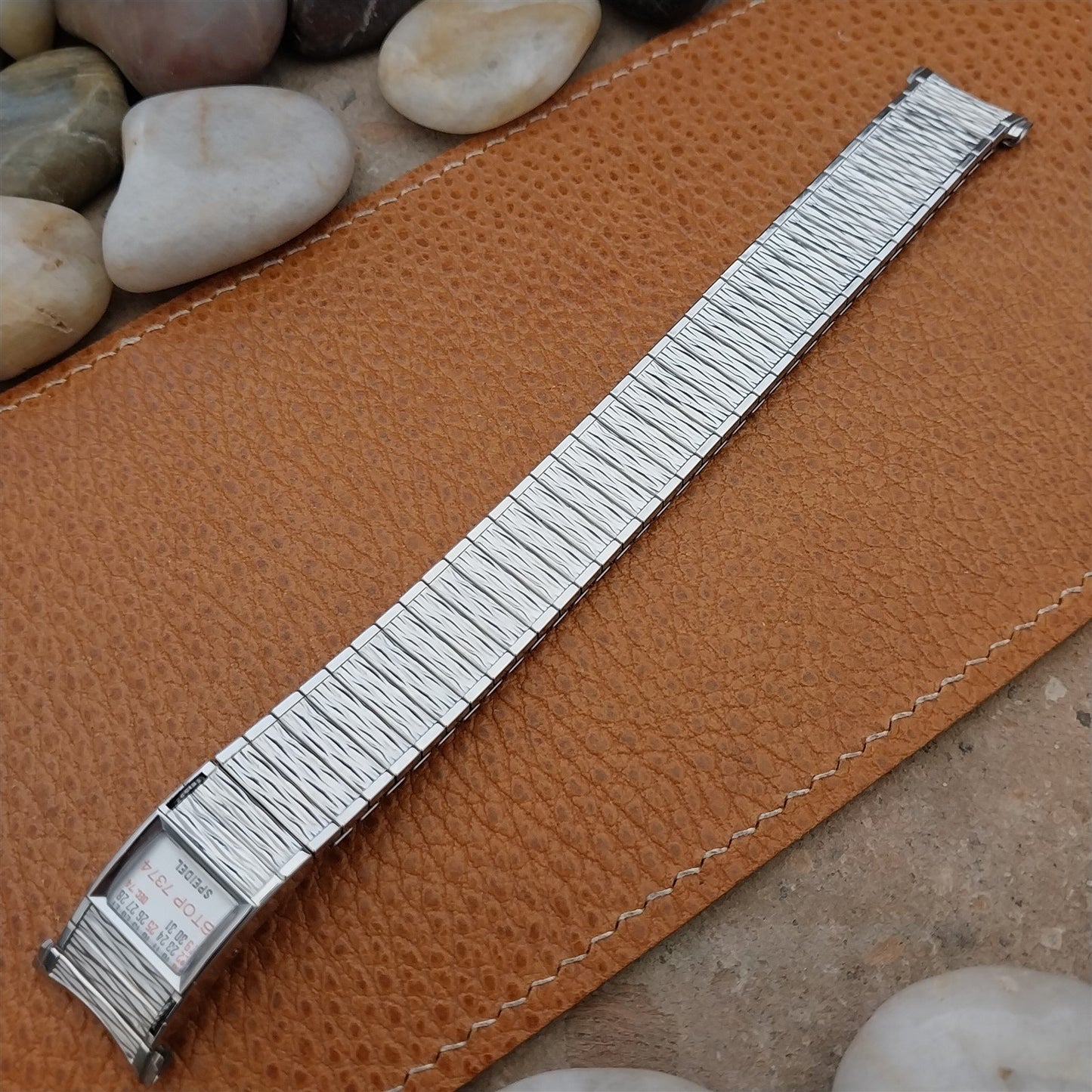 Vintage Speidel Valencia 1973/1974 Calendar Stainless Steel Unused Watch Band