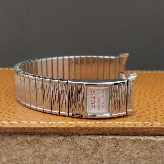 Vintage 1968 Speidel Valencia Calendar Stainless Steel 19mm 18mm 17mm Watch Band