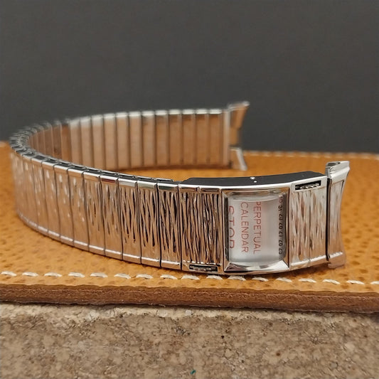 Vintage Speidel Valencia Perpetual Calendar Stainless Steel Unused Watch Band