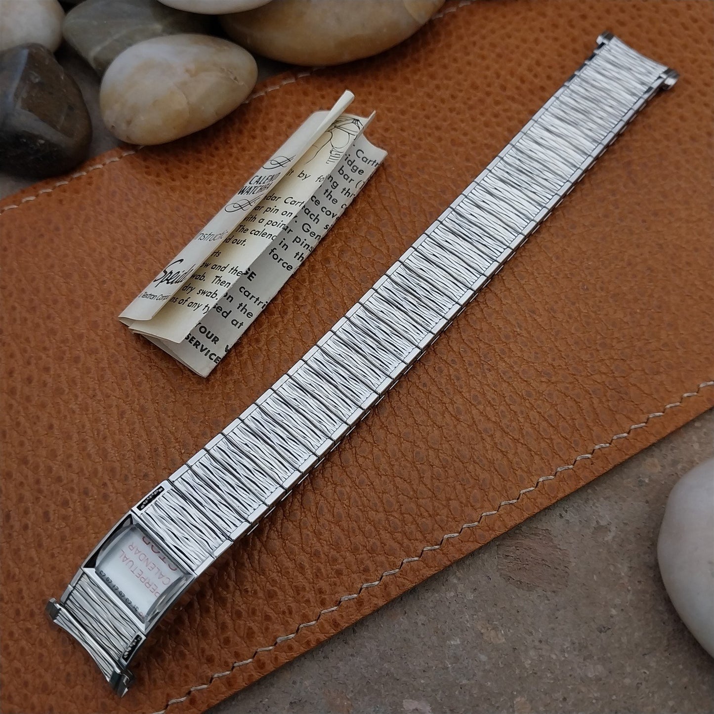 Vintage Speidel Valencia Perpetual Calendar Stainless Steel Unused Watch Band